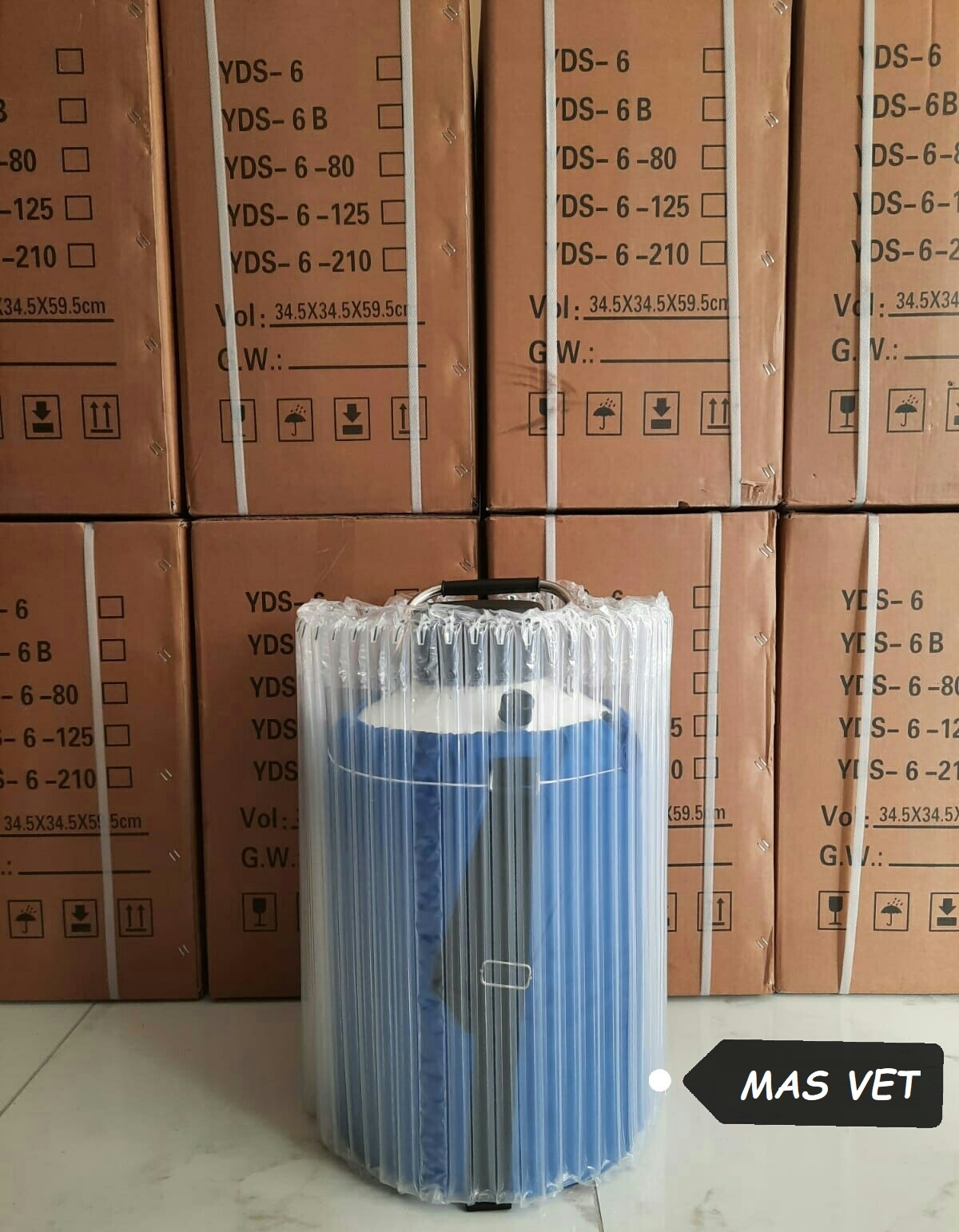 MAS VET 2024 - 6 liter liquid nitrogen artificial insemination tanks